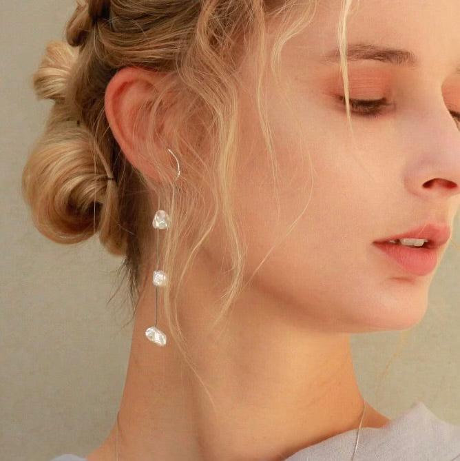 Silver Floating Petal Ear Cuff – Dainty Silver Ear Cuff for Women