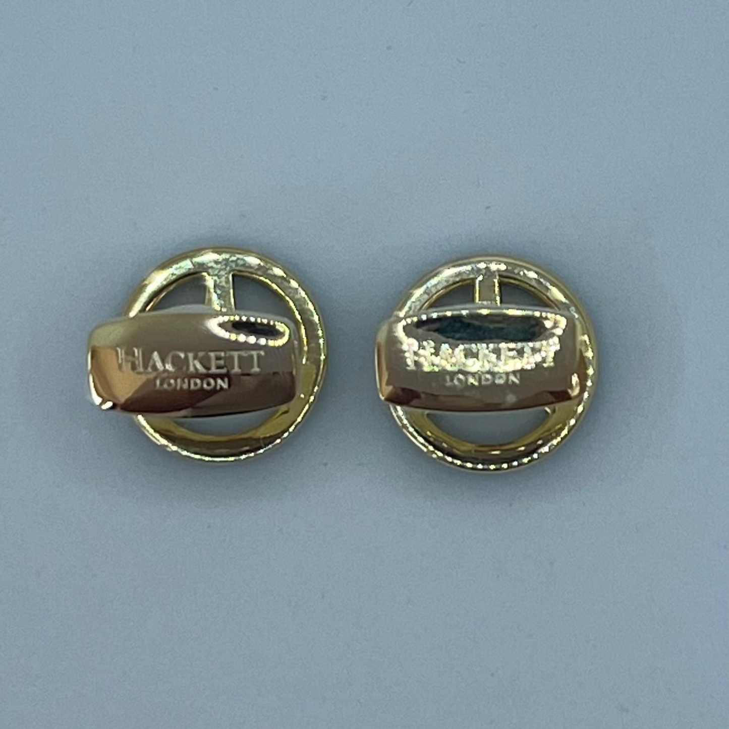 Vintage Hackett London Cufflinks – Rare Green Steering Wheel Design (Unworn Deadstock)