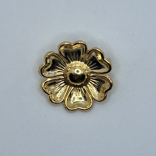 【デッドストック】デイジーヴィンテージ・ゴールドブローチ｜1980sイギリス