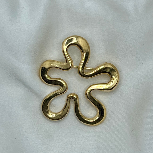 ヴィンテージフローラルブローチ – 1980年代