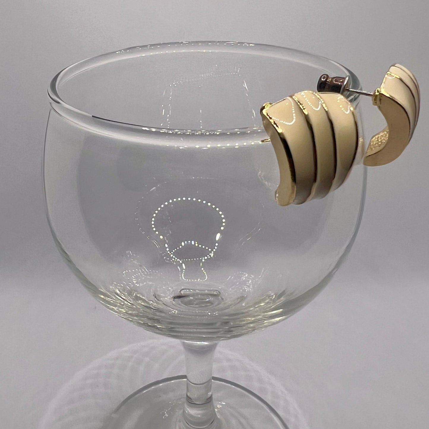 ヴィンテージカーブピアス　